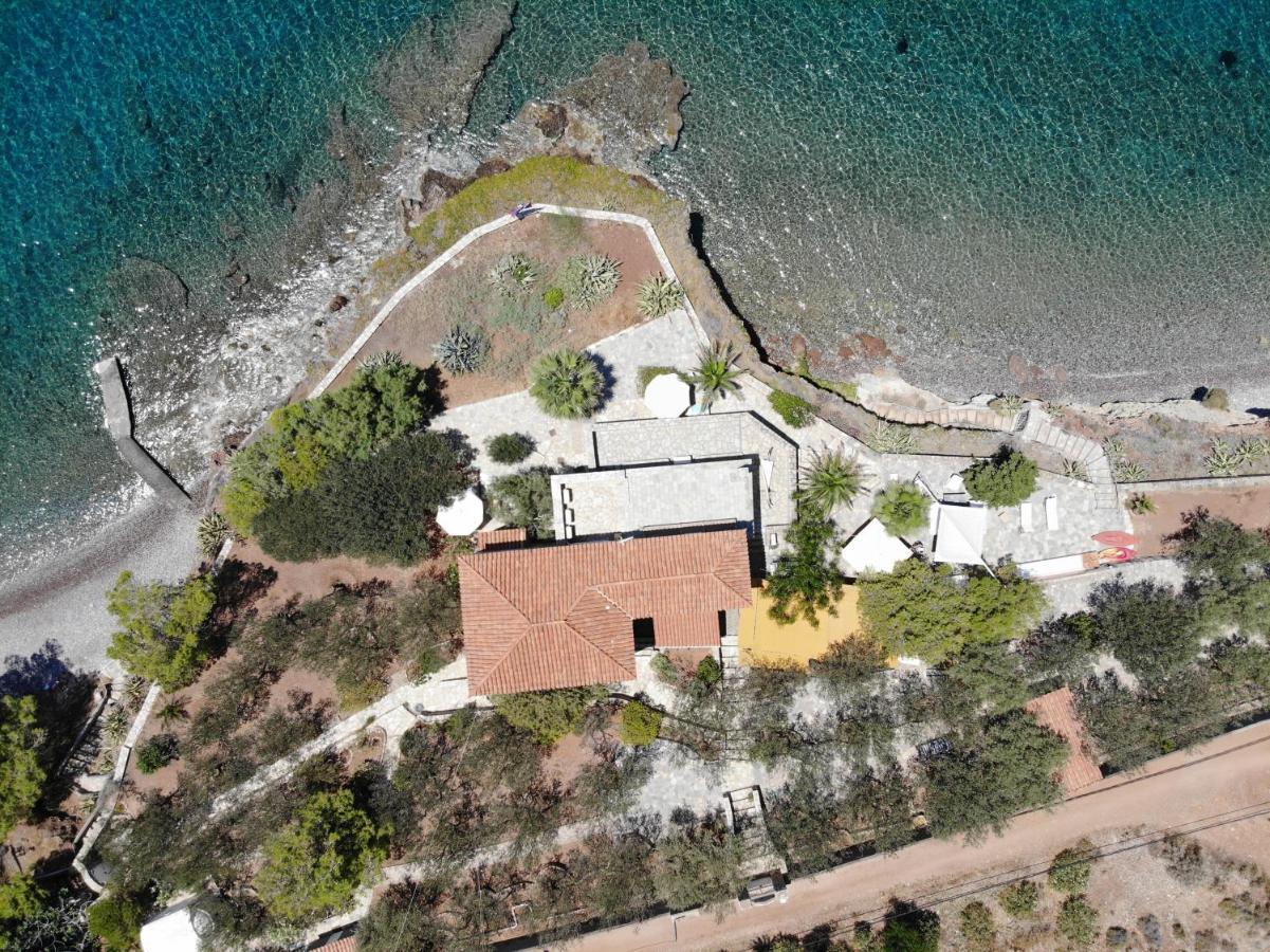 Lady Of Hydra Villa, Sea Front View, Private Beach Exterior foto