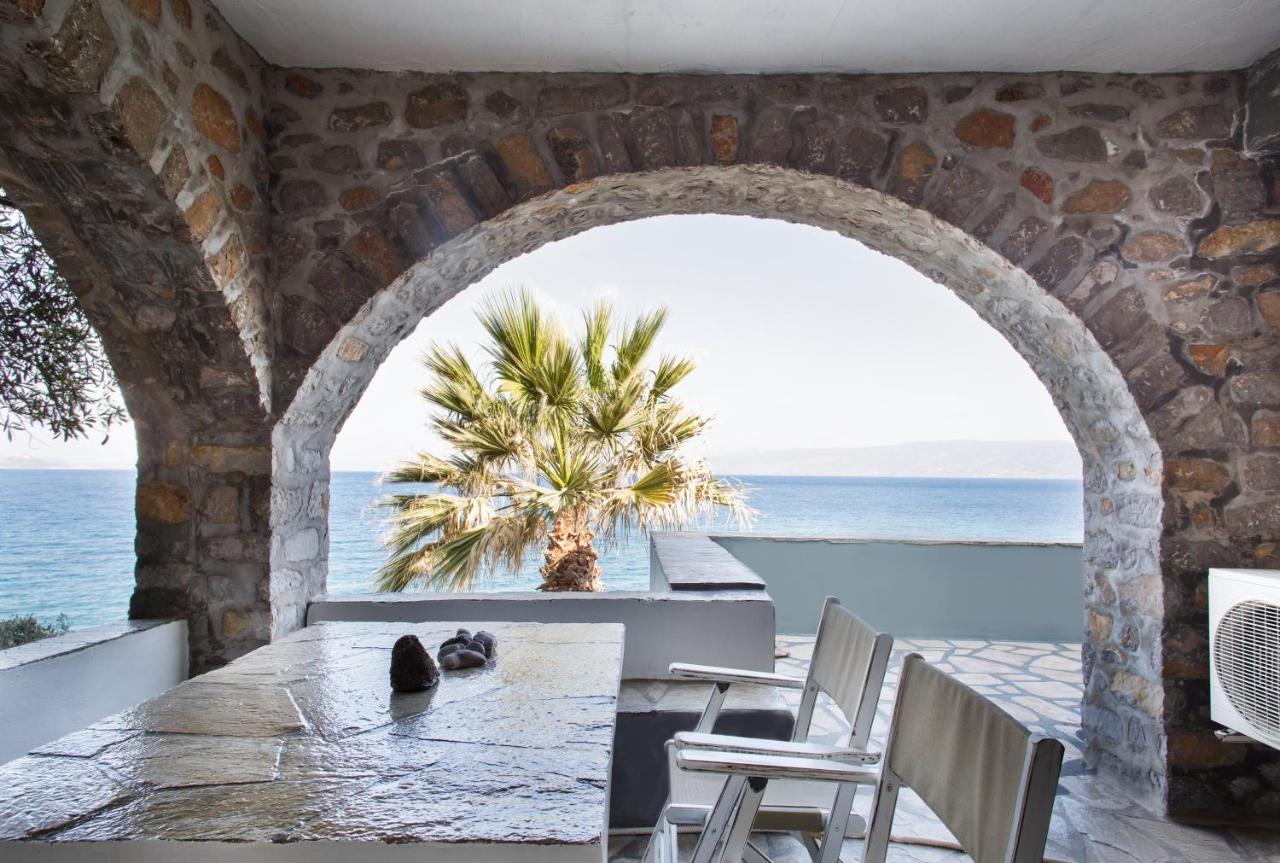 Lady Of Hydra Villa, Sea Front View, Private Beach Exterior foto