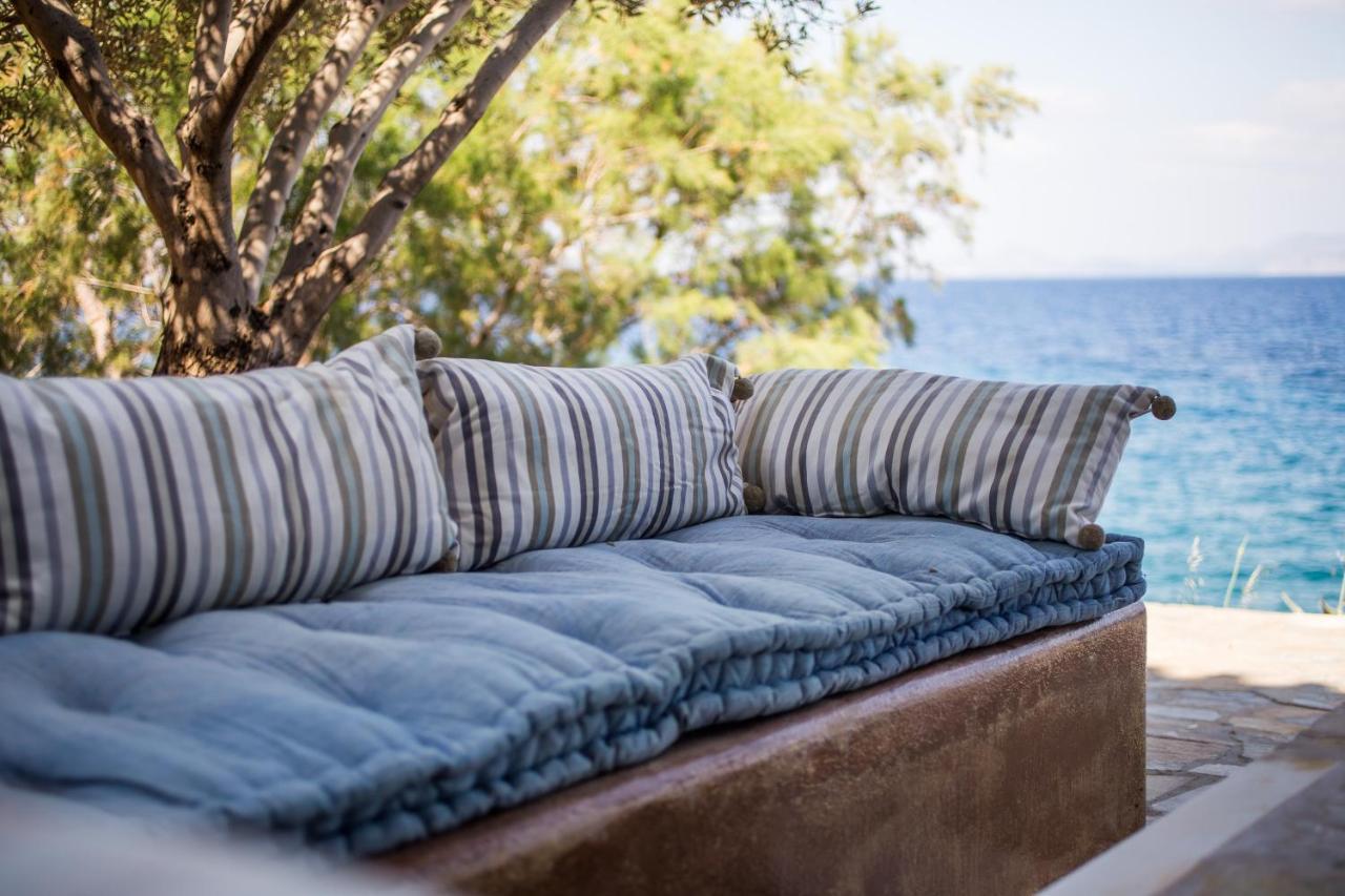 Lady Of Hydra Villa, Sea Front View, Private Beach Exterior foto