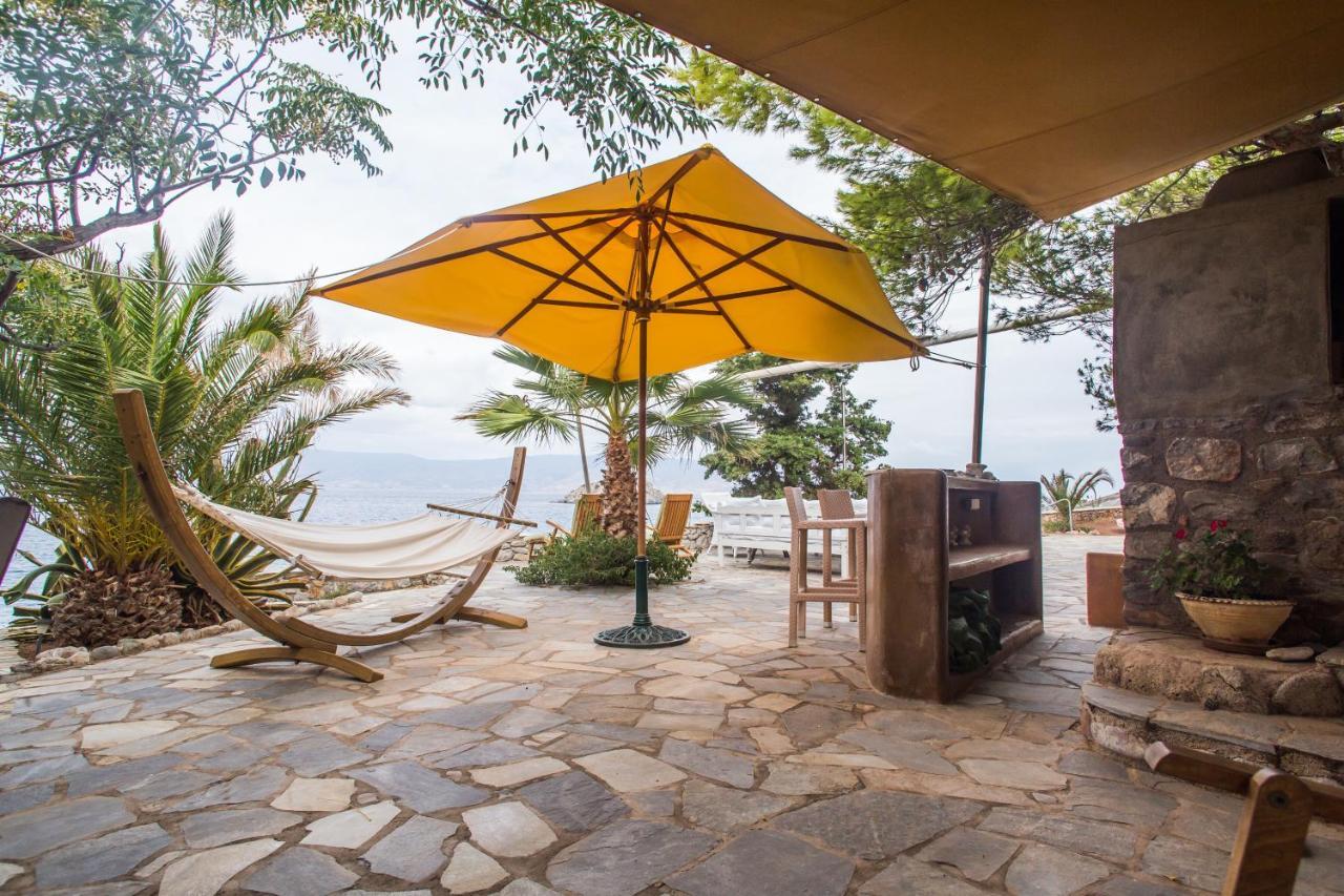 Lady Of Hydra Villa, Sea Front View, Private Beach Exterior foto