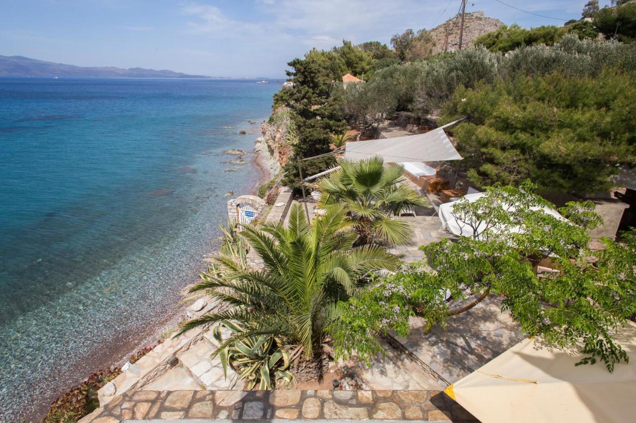 Lady Of Hydra Villa, Sea Front View, Private Beach Exterior foto