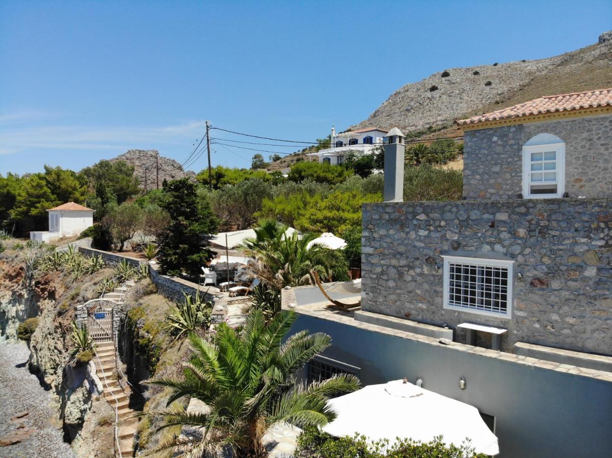 Lady Of Hydra Villa, Sea Front View, Private Beach Exterior foto