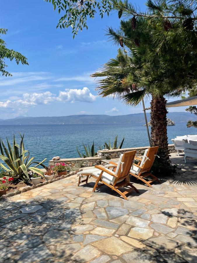 Lady Of Hydra Villa, Sea Front View, Private Beach Exterior foto
